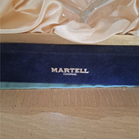 Baccarat Crystal Decanter Martell Cordon Bleu Cognac Blue Cord & Case Vintage - Picture 8 of 10